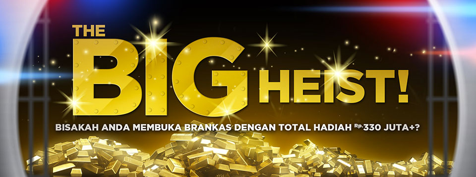 Promo big heist, mesin slot online bust the bank dan break da bank again. Main sekarang hanya di situs judi terbaik Bonanza88.